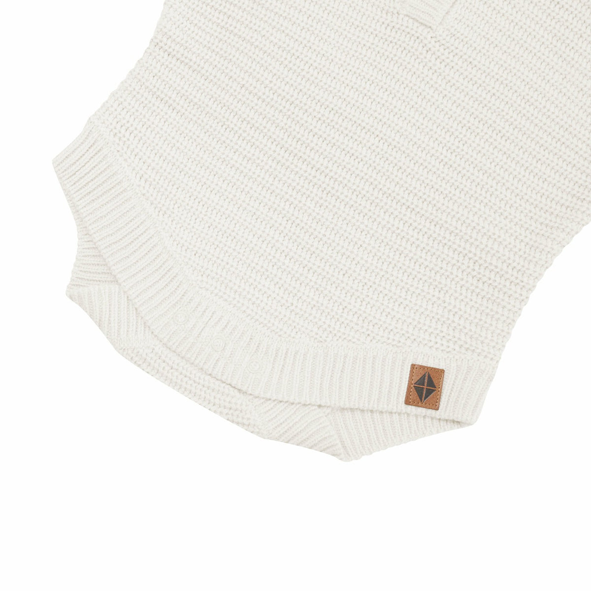Kyte Baby Chunky Knit Romper in Oat