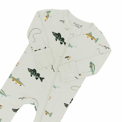 Kyte Baby Zippered Romper in Fishing