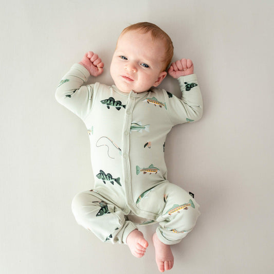 Kyte Baby Romper in Fishing