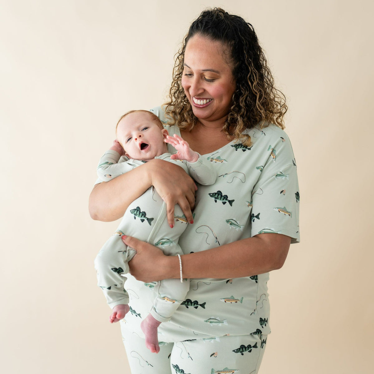 Kyte Baby Romper in Fishing