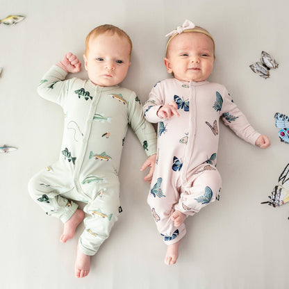 Kyte Baby Romper in Fishing