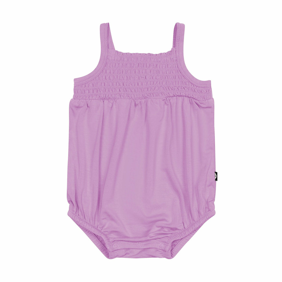 Kyte Baby Smocked Bubble Romper in Poi