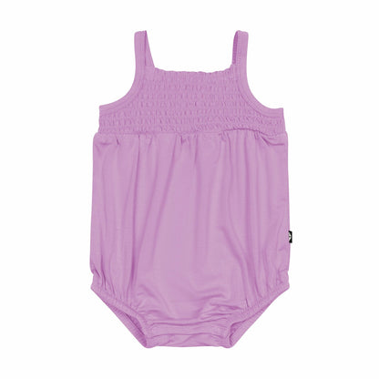 Kyte Baby Smocked Bubble Romper in Poi