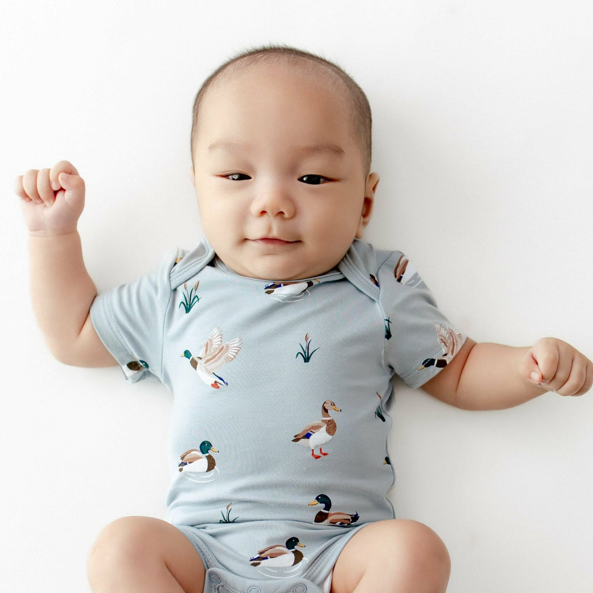 Kyte Baby Bodysuit in Mallard Duck