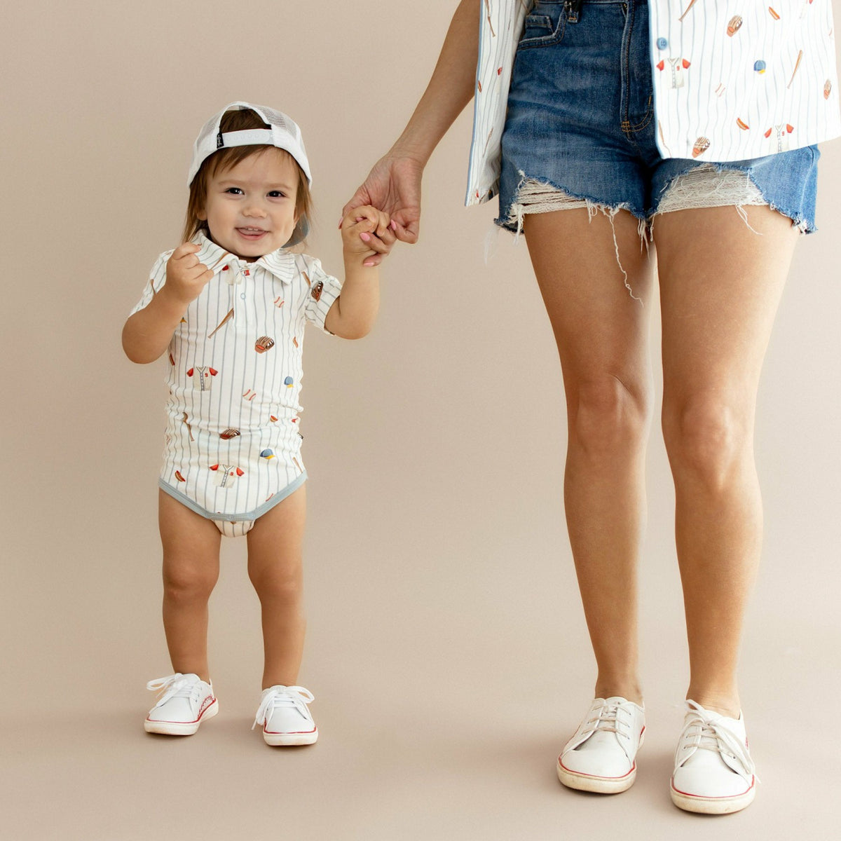 Kyte Baby Polo Bodysuit Home Run