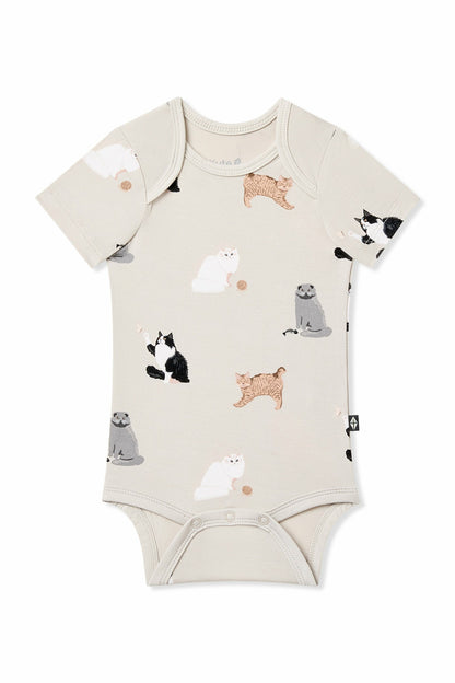Kyte Baby Bodysuit in Fluffy Cat