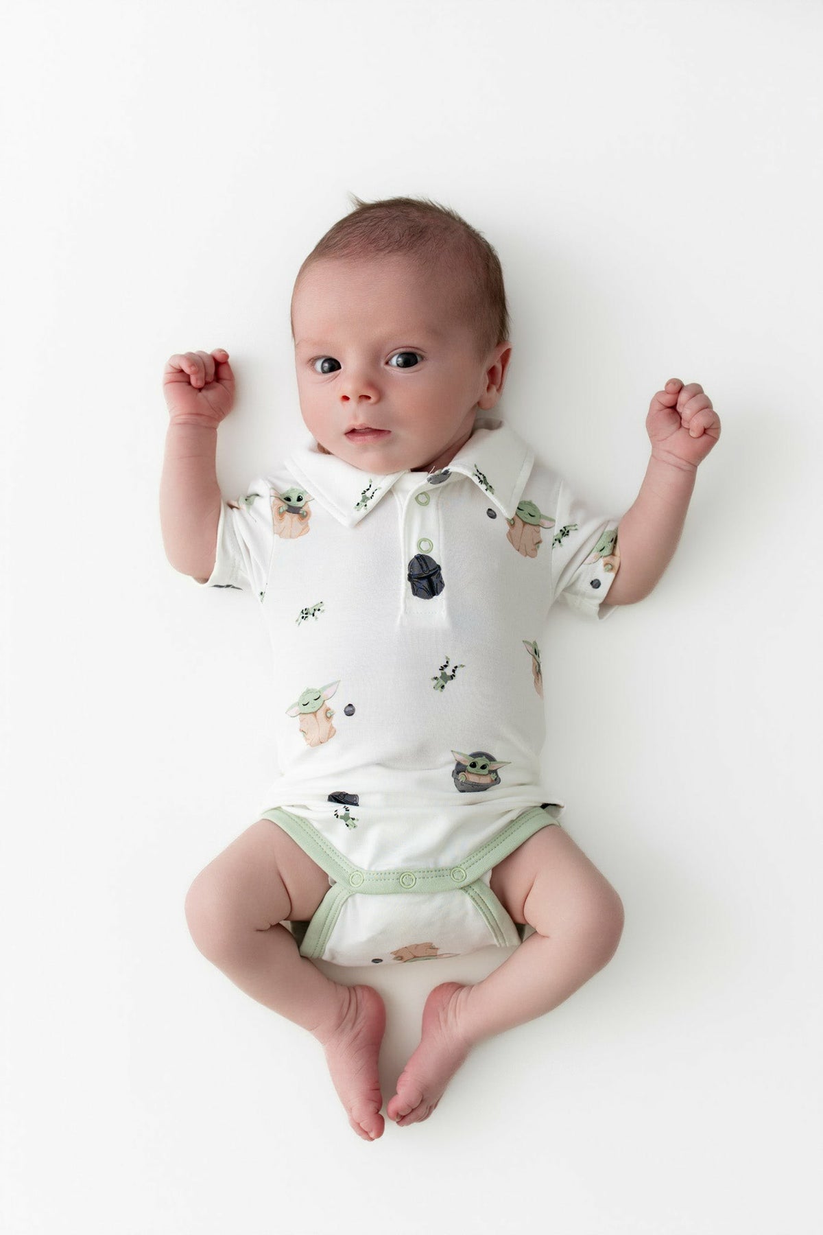 Kyte Baby Polo Bodysuit in Grogu™