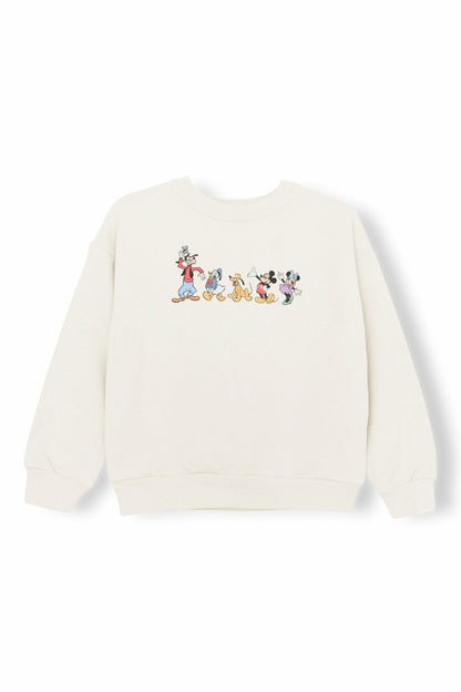 Kyte Baby Sweatshirt in Mickey and Friends on Ecru