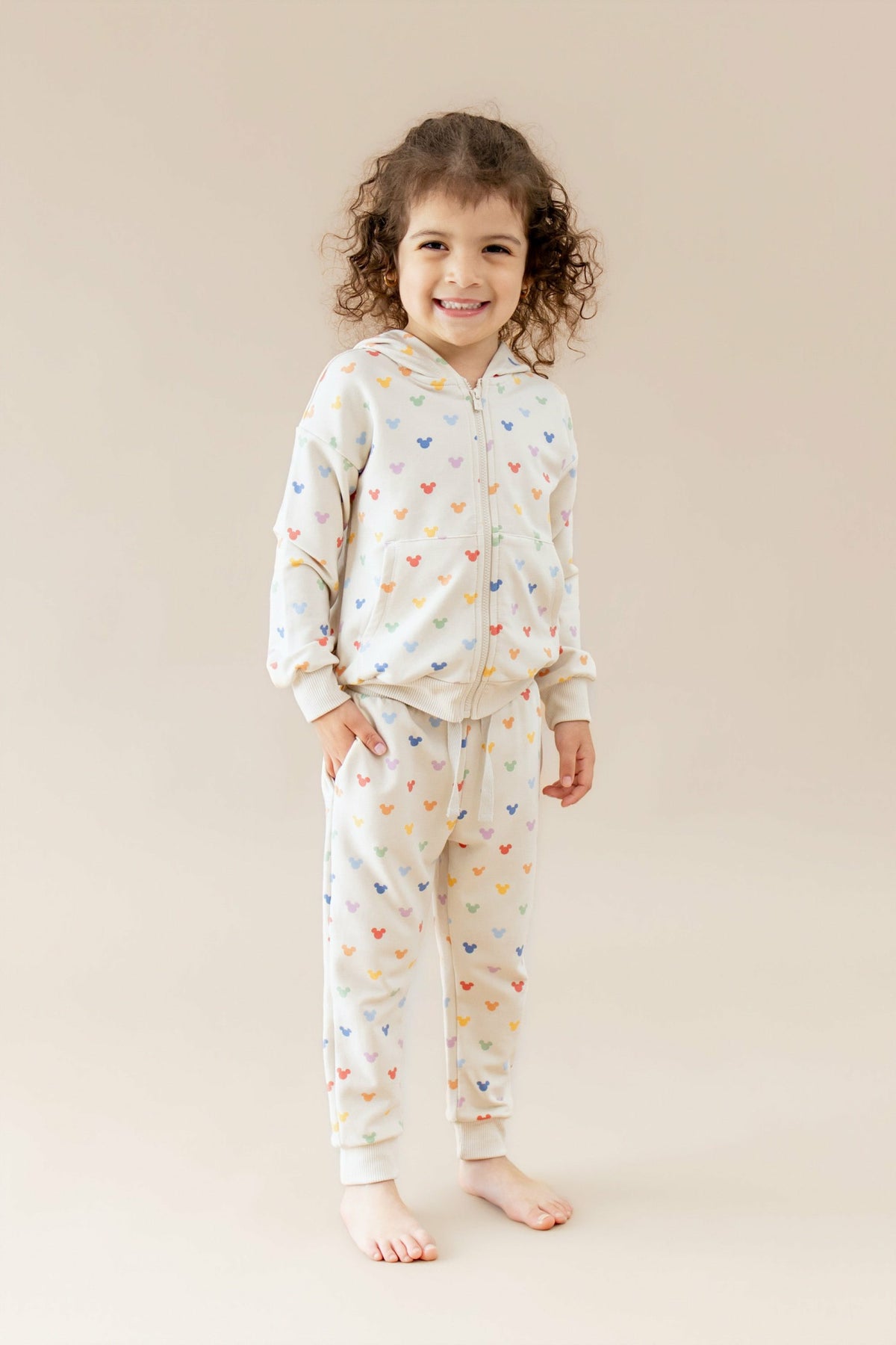 Kyte Baby Jogger Pant in Pastel Mickey Mouse