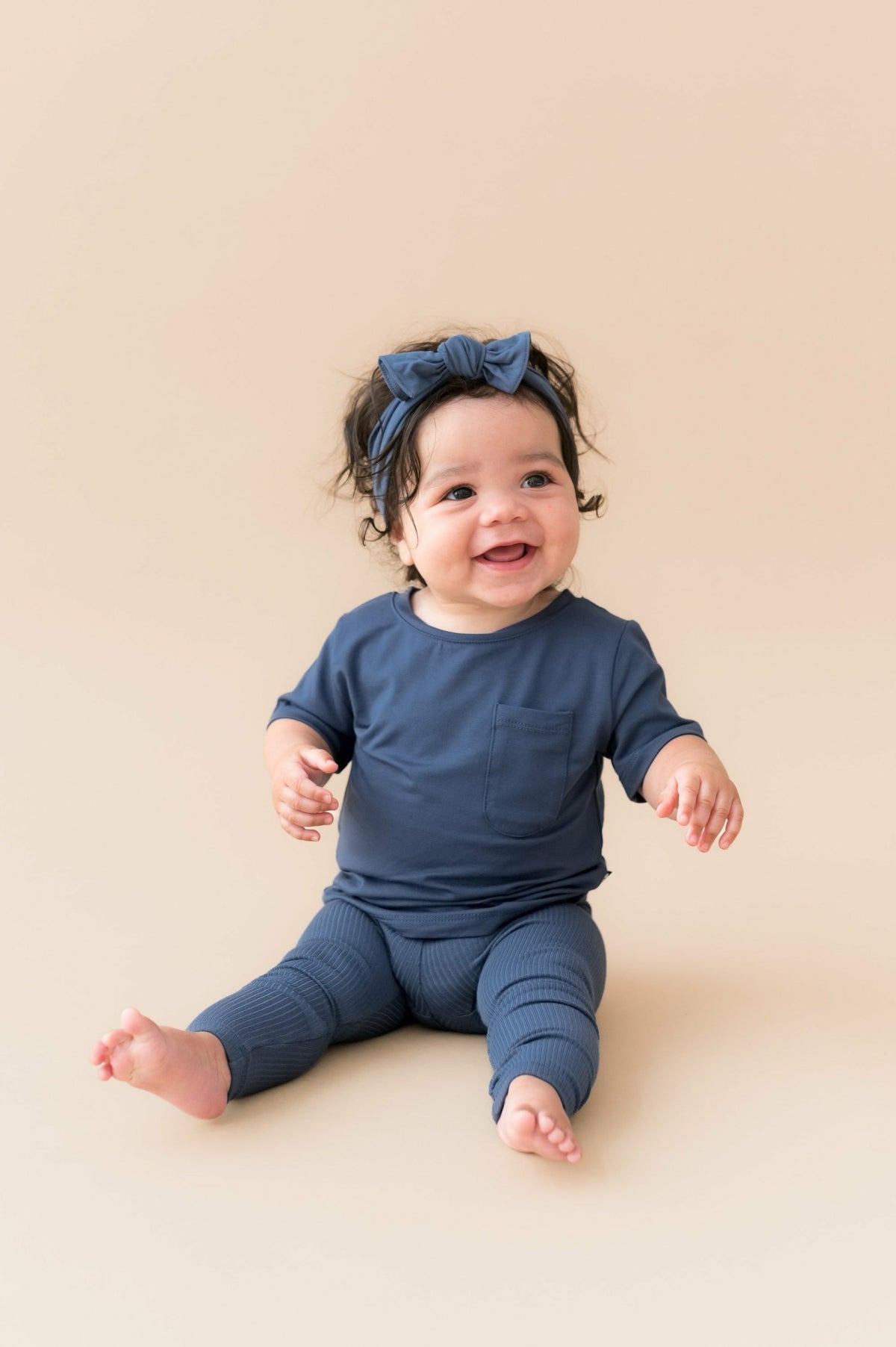 Kyte Baby Ribbed Leggings in Oxford