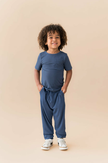 Kyte Baby Ribbed Jogger Pant in Oxford