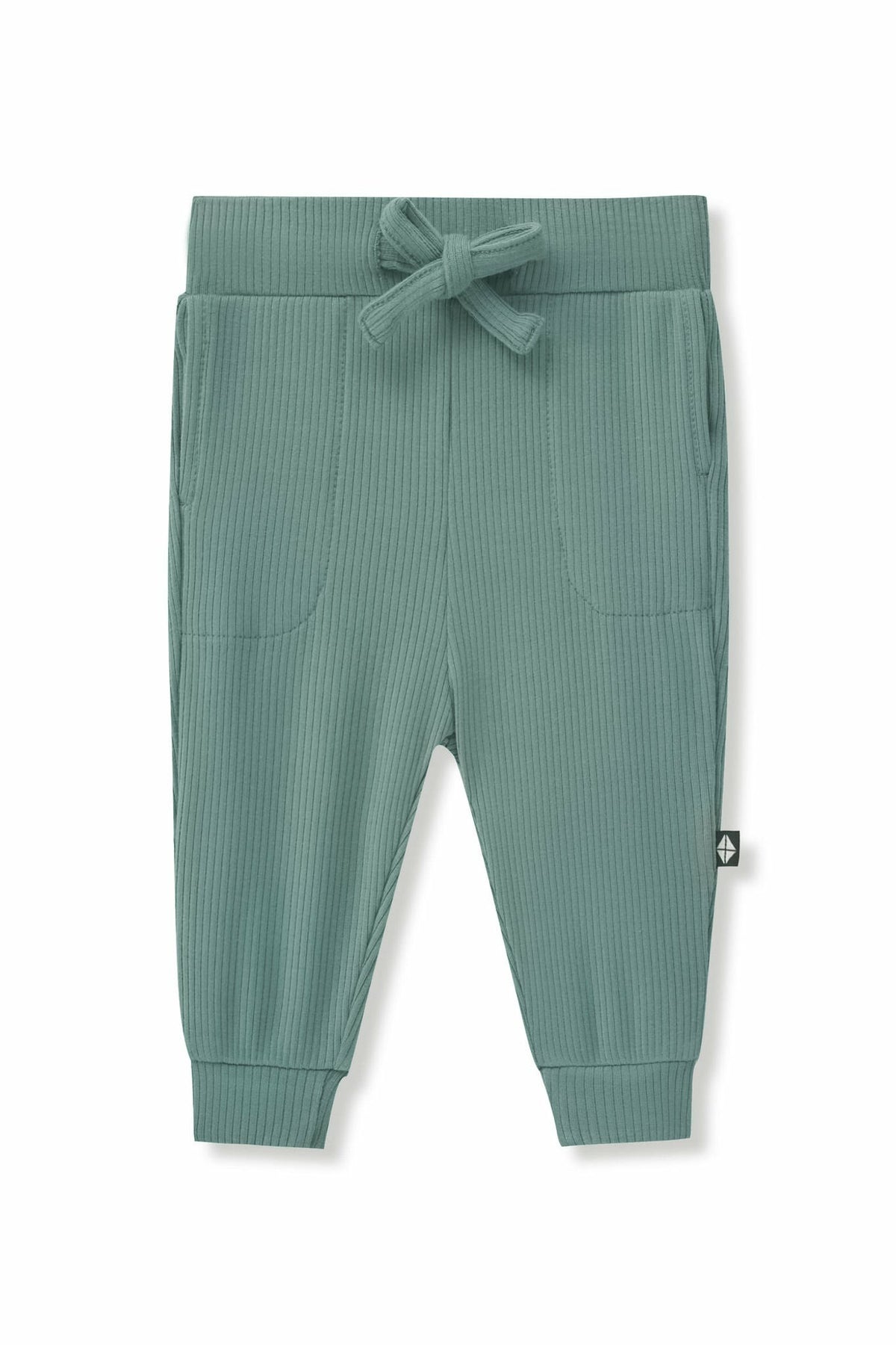 Kyte Baby Ribbed Jogger Pant in Pine