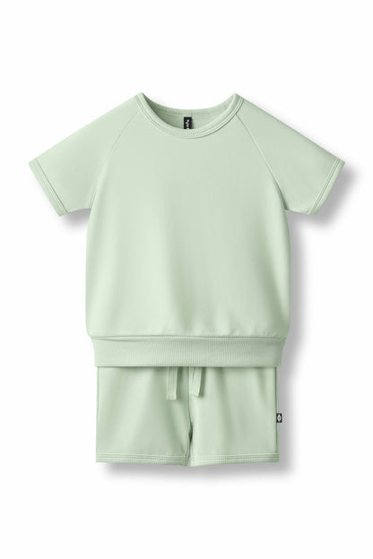 Kyte Baby Short Sleeve Jogger Set in Basil