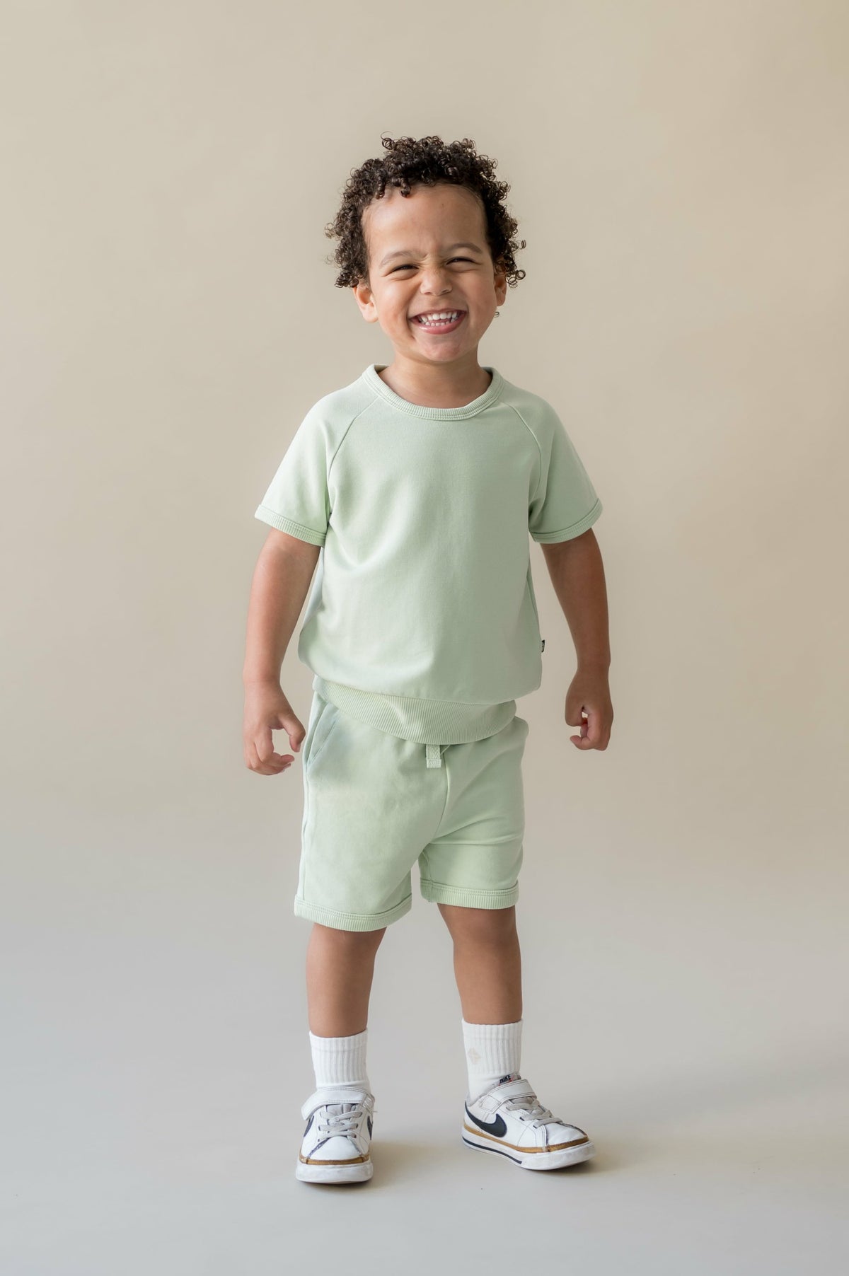 Kyte Baby Short Sleeve Jogger Set in Basil