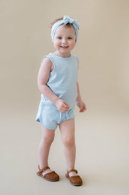 Kyte Baby Tank Jogger Set in Breeze