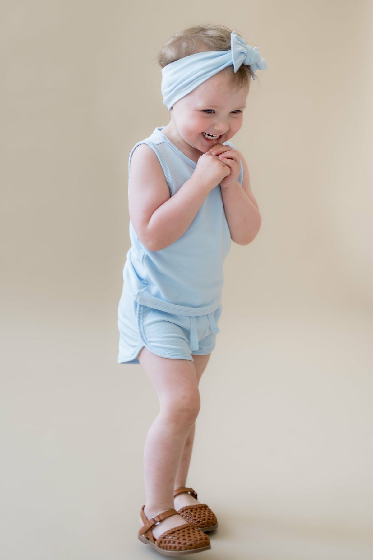 Kyte Baby Tank Jogger Set in Breeze