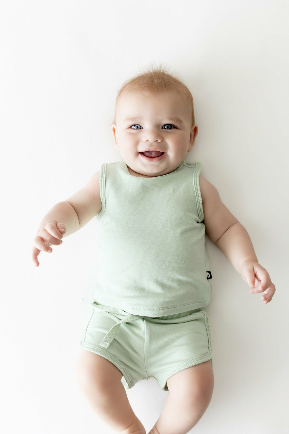 Kyte Baby Tank Jogger Set in Basil