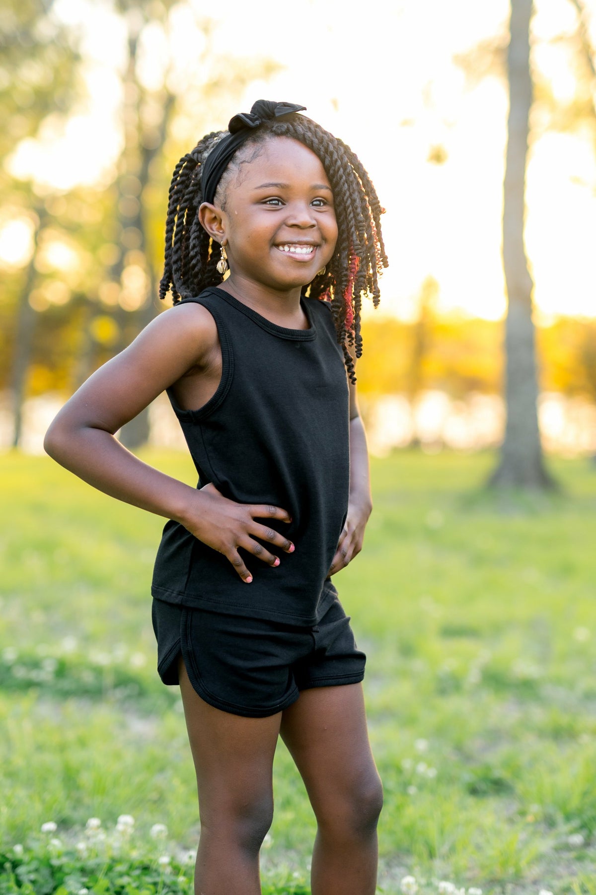 Kyte Baby Tank Jogger Set in Midnight