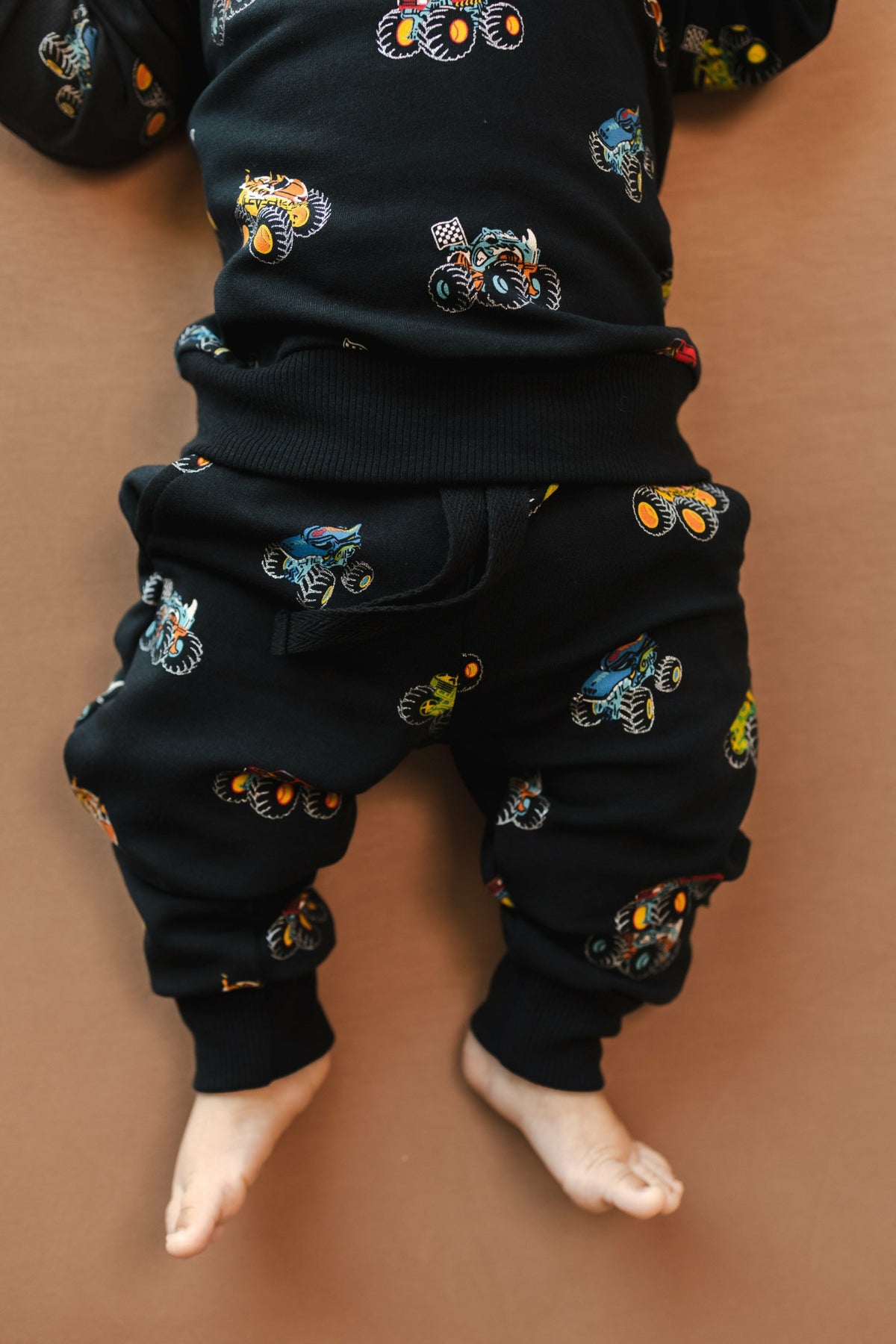 Kyte Baby Long Sleeve Jogger Set in Monster Truck