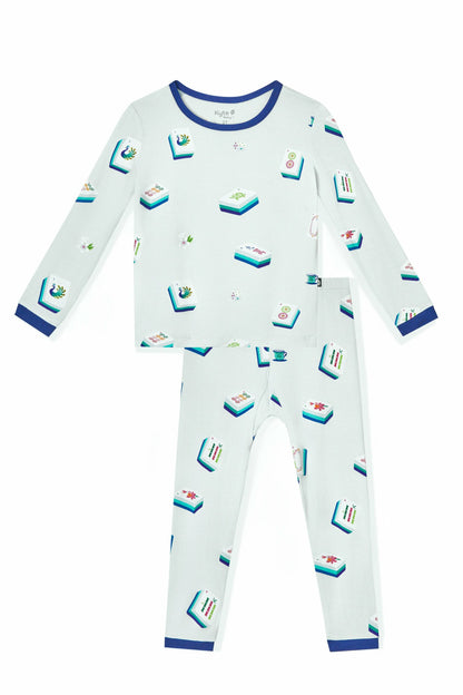 Kyte Baby Long Sleeve Pajamas in Dew Mahjong
