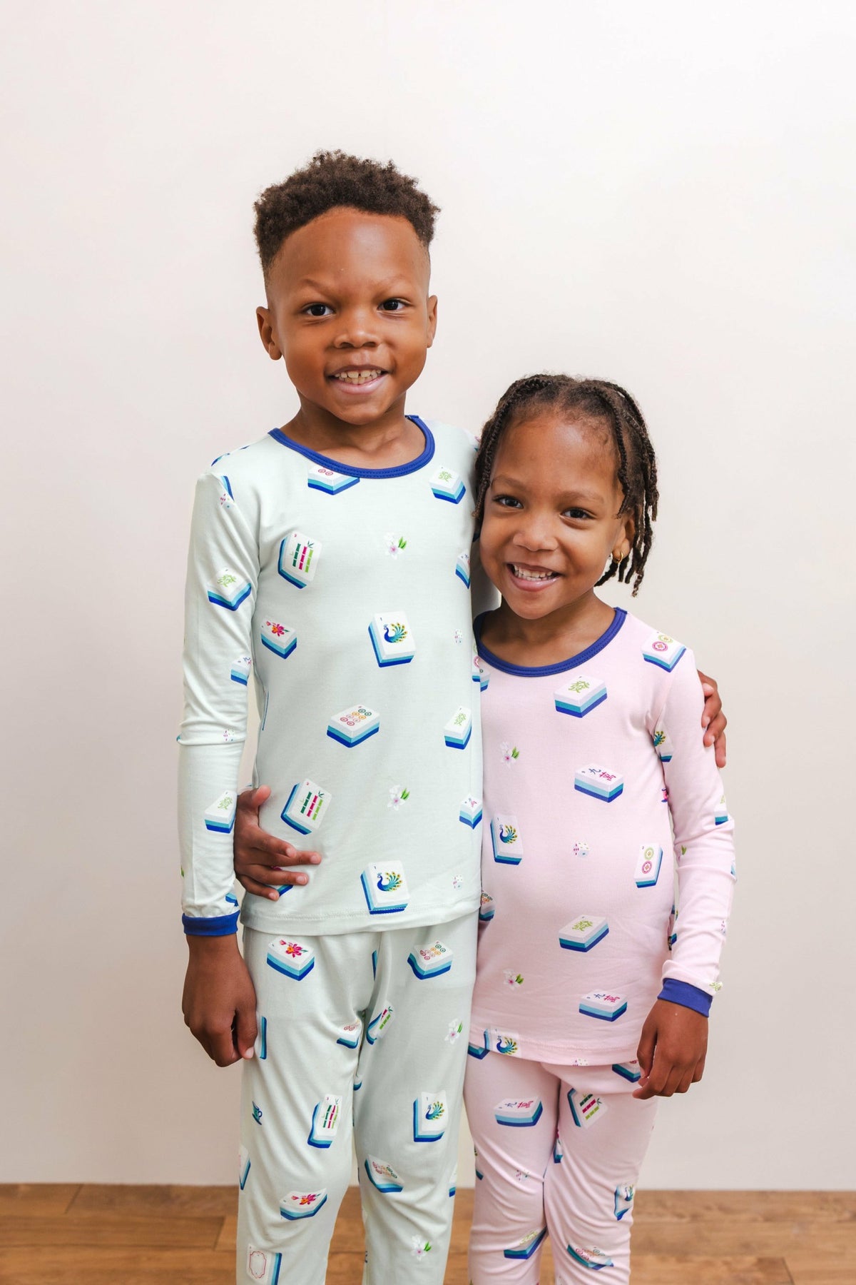 Kyte Baby Long Sleeve Pajamas in Dew Mahjong