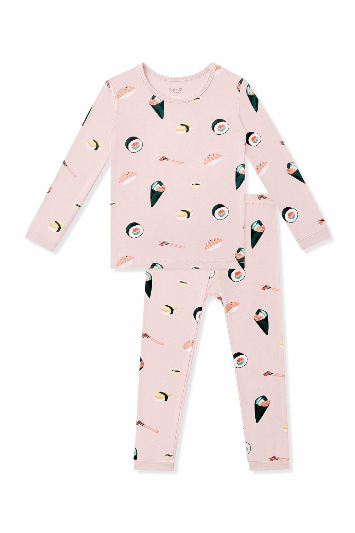 Kyte Baby Long Sleeve Pajamas in Blush Sushi