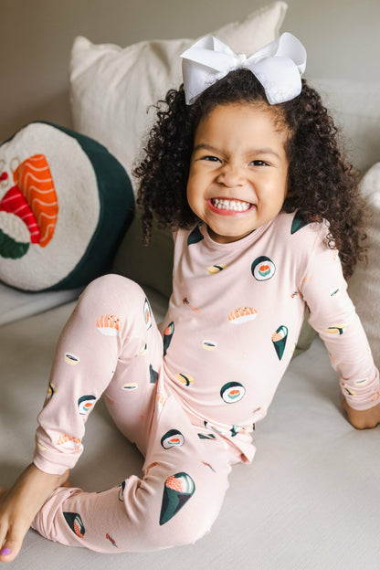 Kyte Baby Long Sleeve Pajamas in Blush Sushi