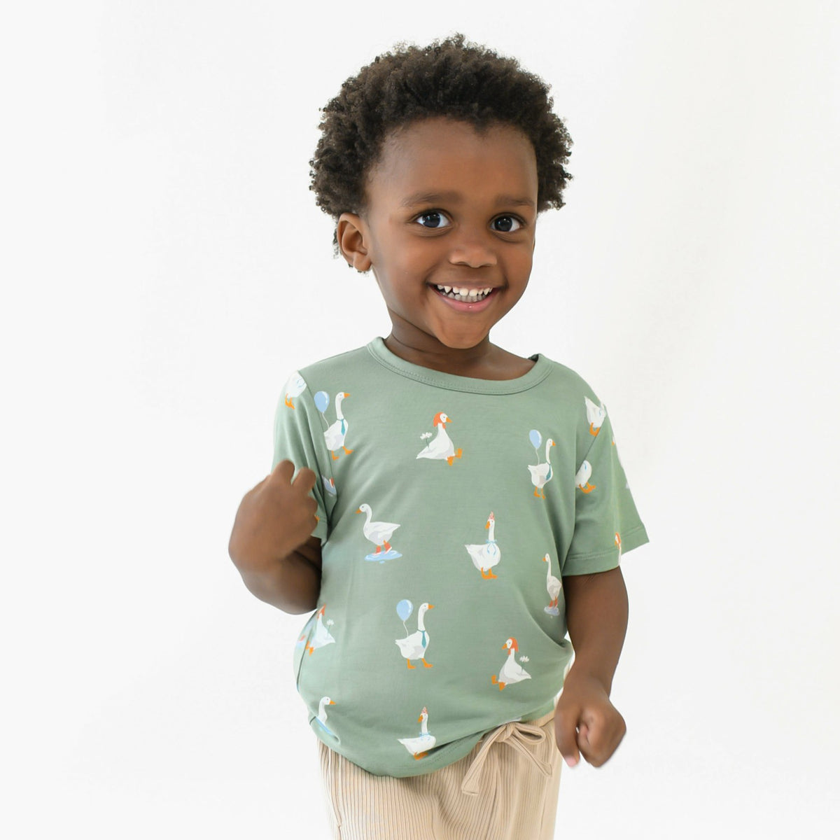 Kyte Baby Toddler Basic Tee in Silly Goose