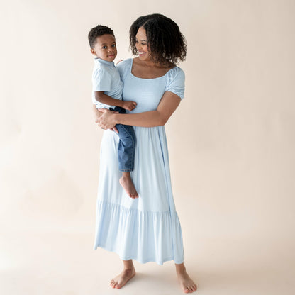 Kyte Baby Toddler Short Sleeve Polo in Breeze