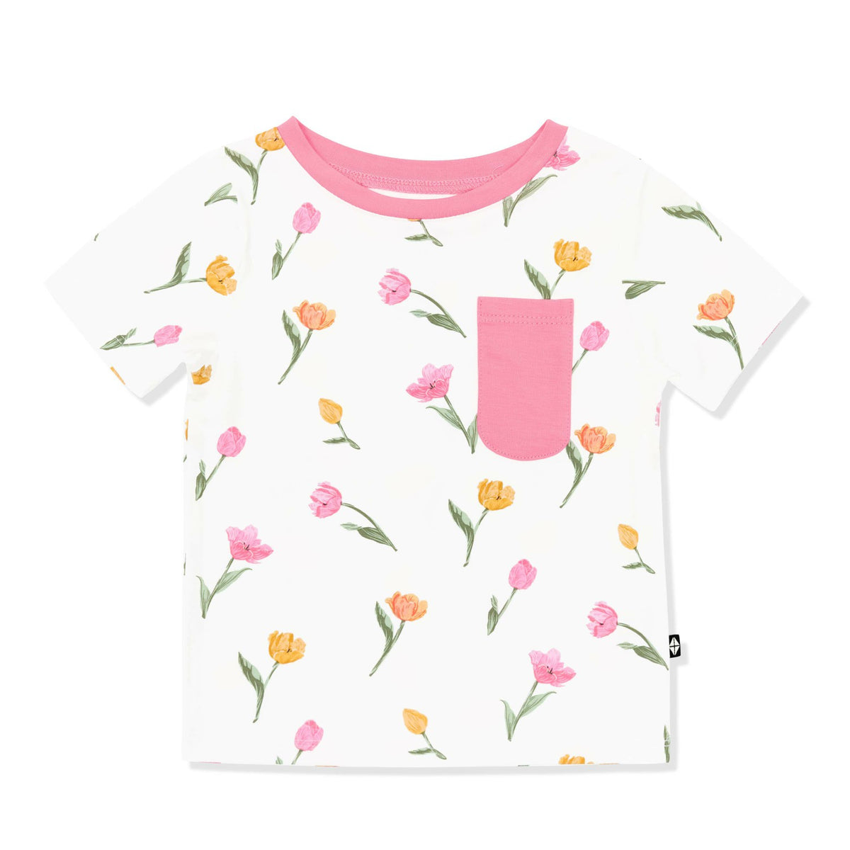 Kyte Baby Toddler Crew Neck Tee in Tulip