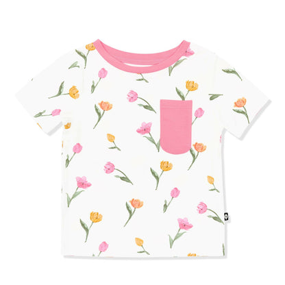 Kyte Baby Toddler Crew Neck Tee in Tulip