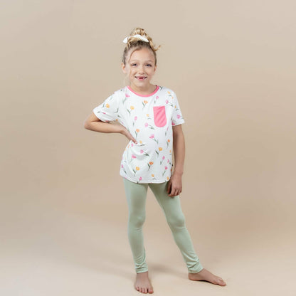 Kyte Baby Toddler Crew Neck Tee in Tulip
