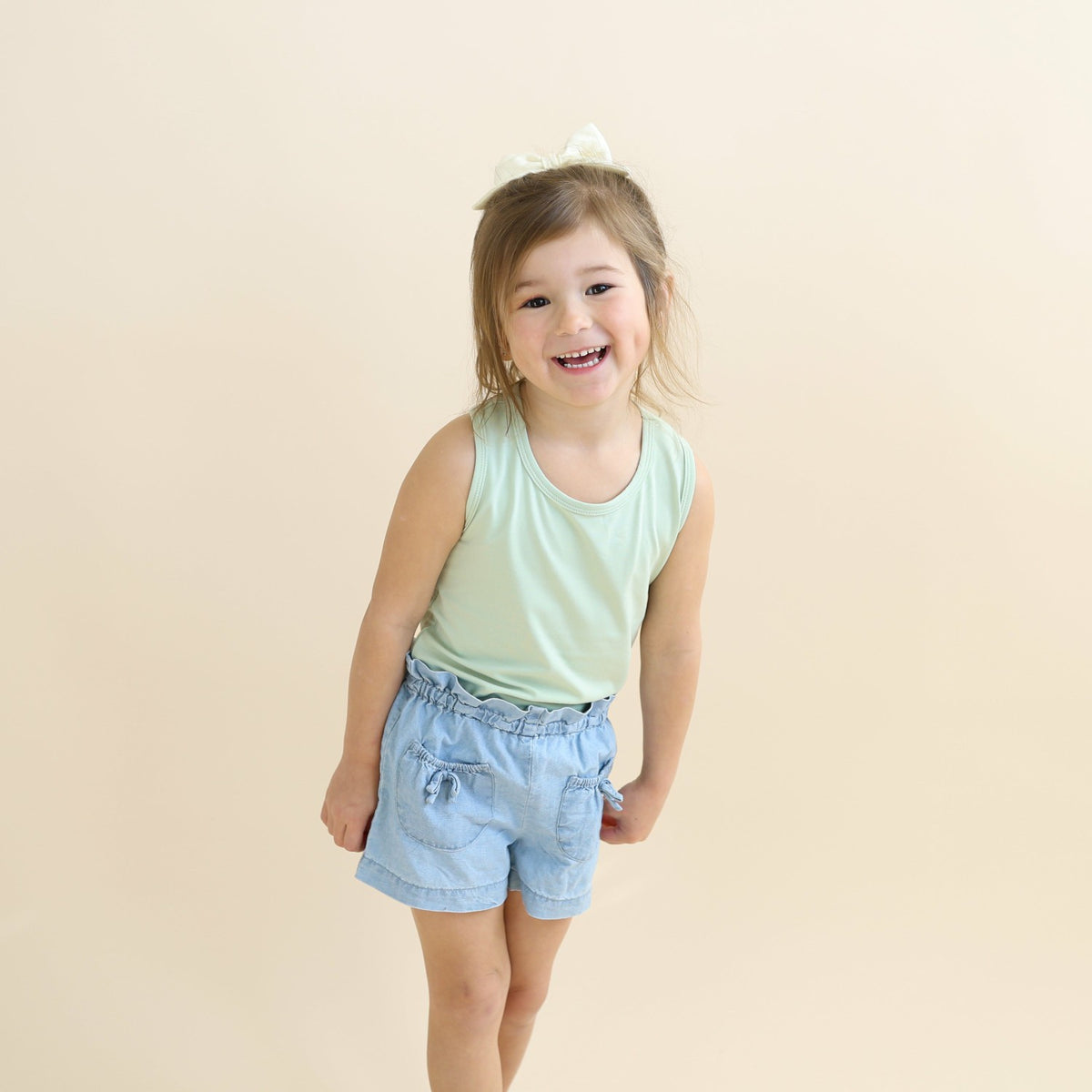 Kyte Baby Toddler Tank Top in Basil