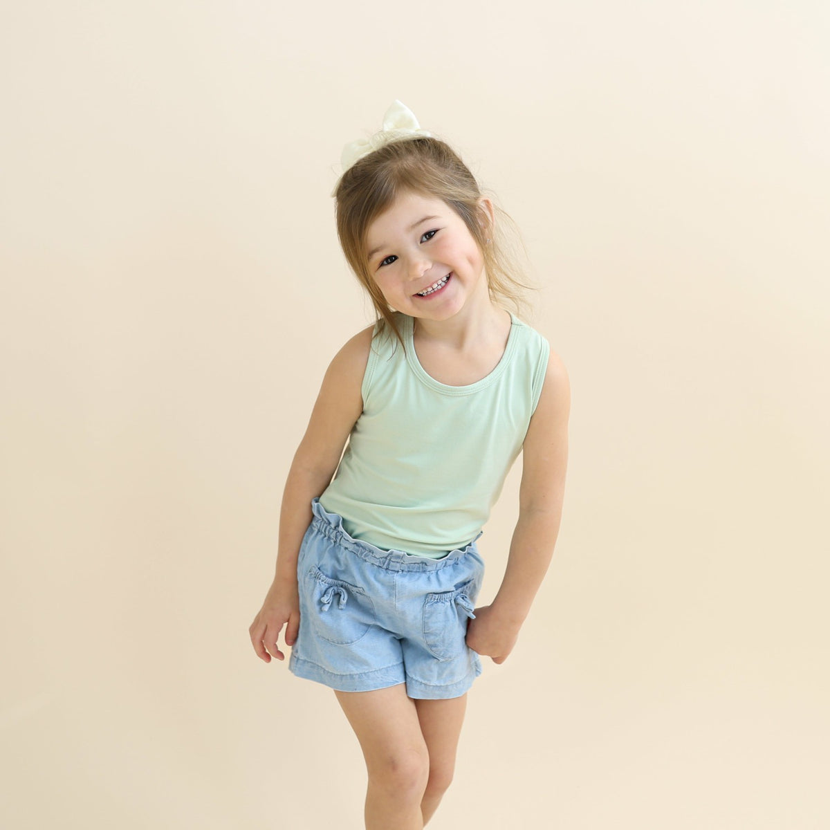 Kyte Baby Toddler Tank Top in Basil