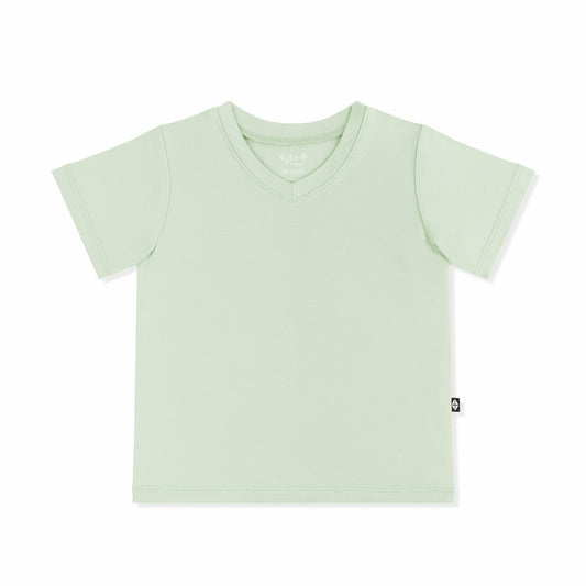 Kyte Baby Toddler V-Neck Tee in Basil