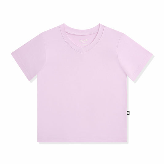 Kyte Baby Toddler V-Neck Tee in Thistle