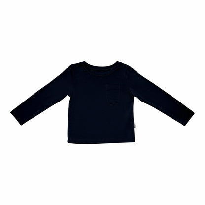 Kyte Baby Long Sleeve Toddler Crew Neck Tee in Midnight