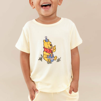 Kyte Baby Toddler Basic Tee in Winnie the Pooh on Chamomile