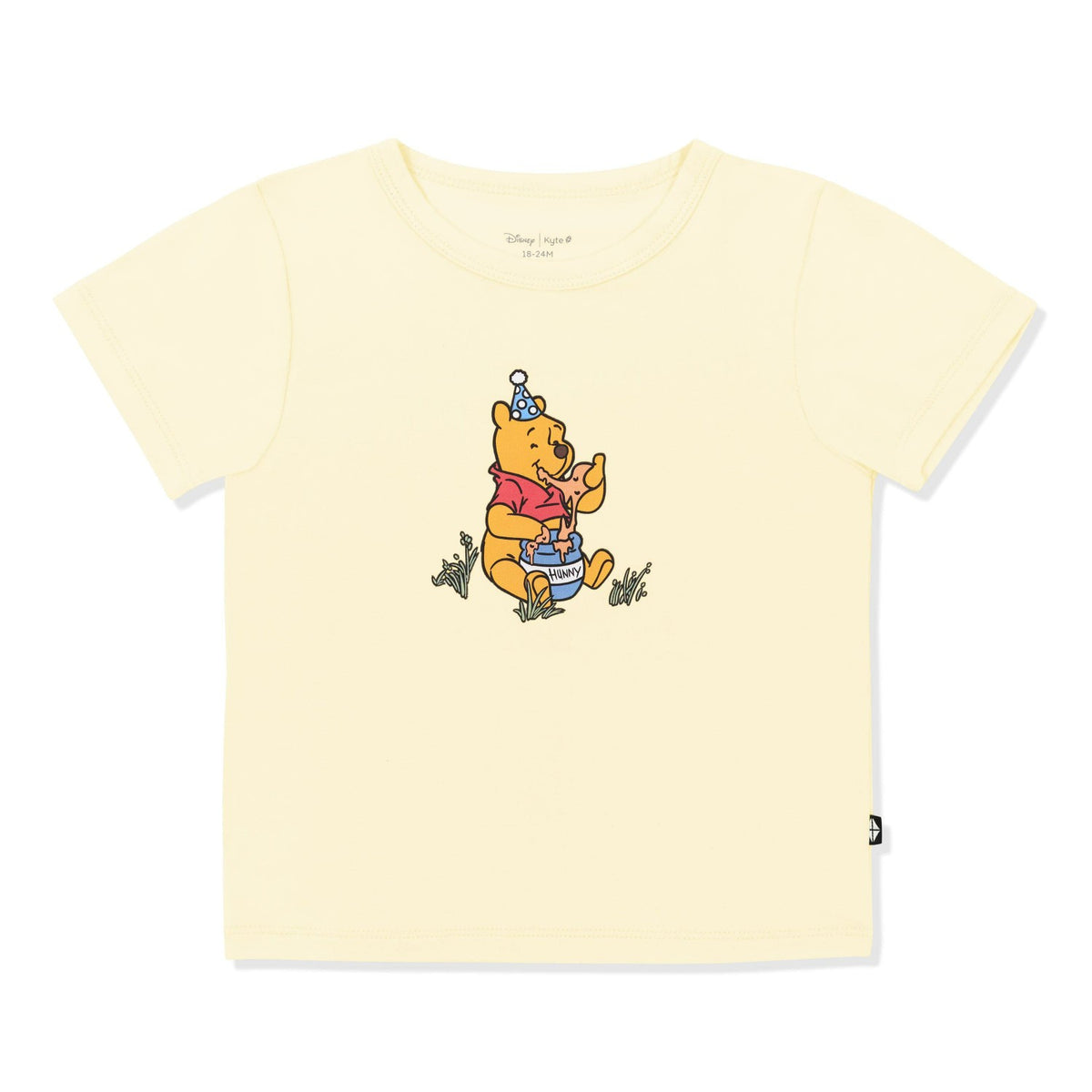 Kyte Baby Toddler Basic Tee in Winnie the Pooh on Chamomile