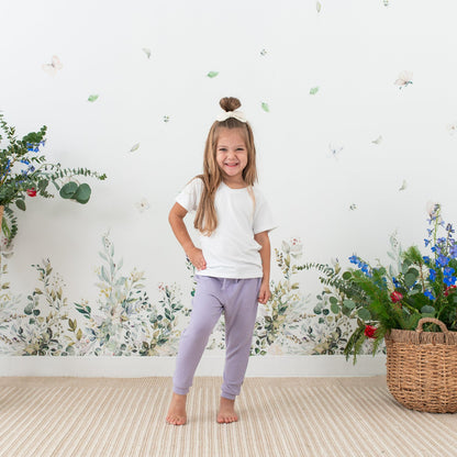 Kyte Baby Bamboo Toddler V-Neck Tee in Snow