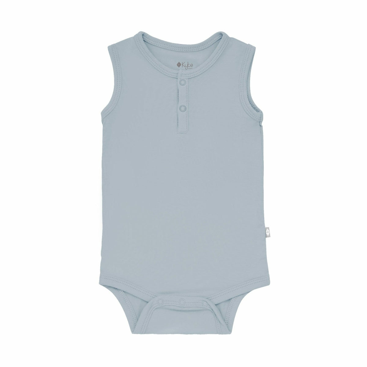 Kyte Baby Sleeveless Bodysuit in Fog