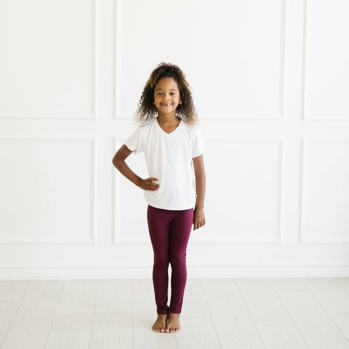 Kyte Baby Toddler Leggings in Burgundy