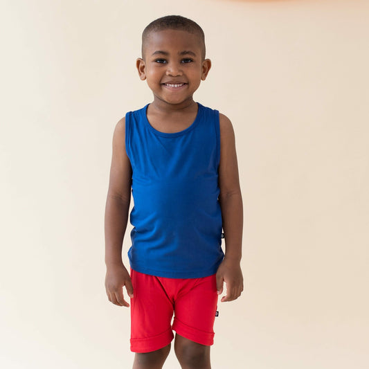 Kyte Baby Harem Shorts in Cardinal
