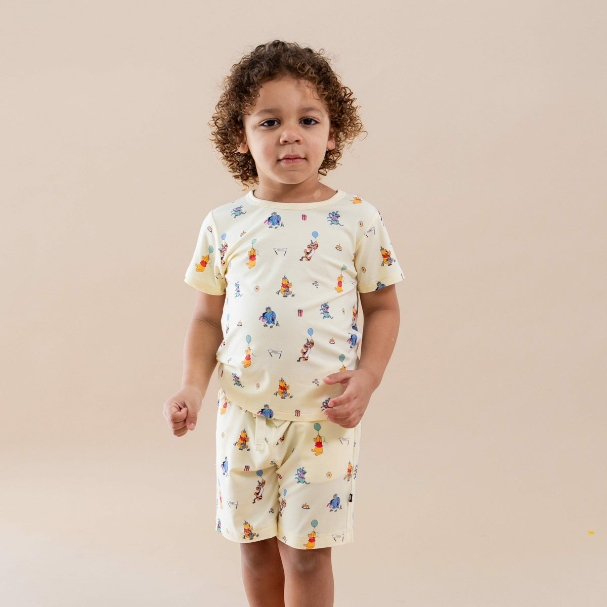 Kyte Baby Drawstring Short in Winnie the Pooh Celebration