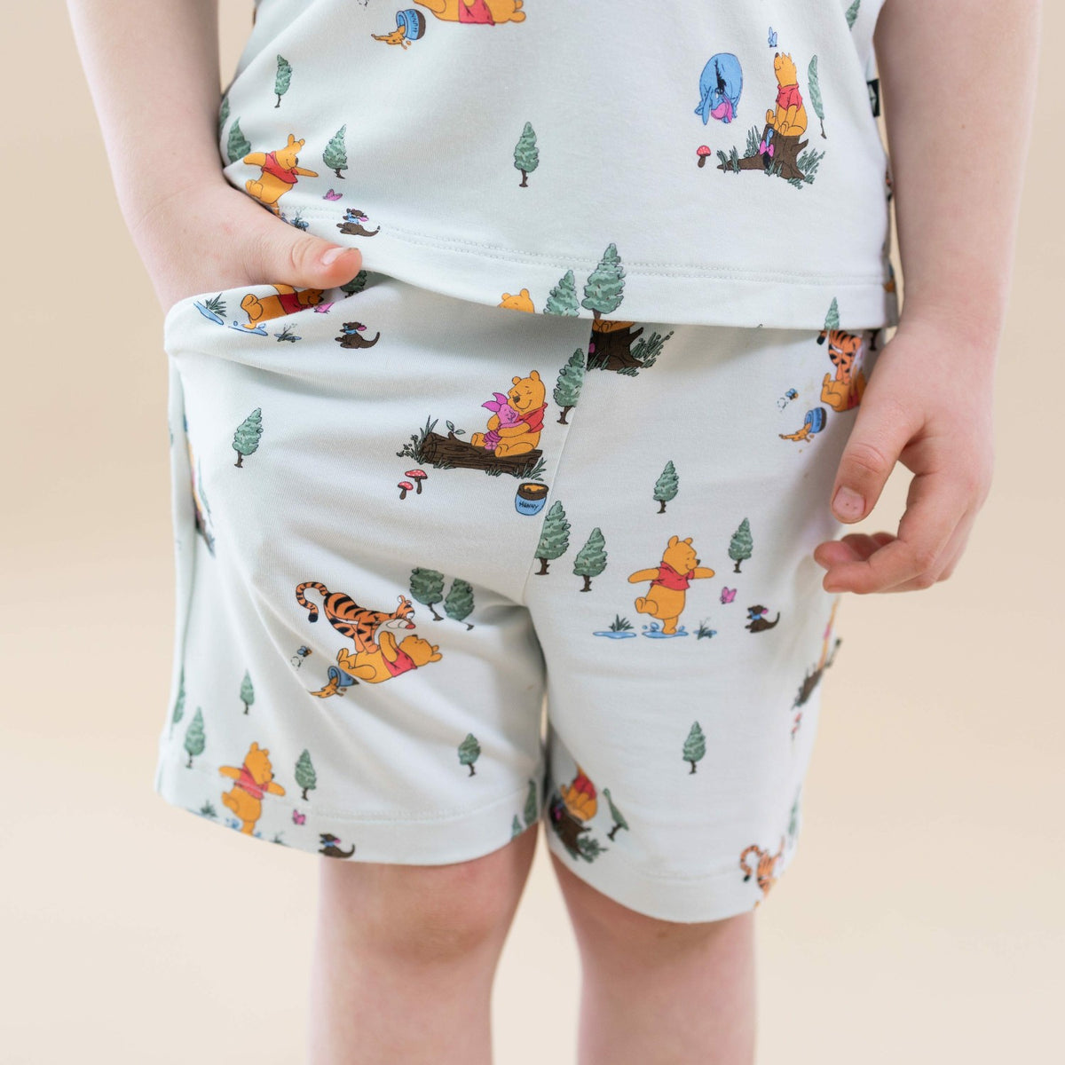 Kyte Baby Drawstring Short in Winnie the Pooh Hundred Acre Wood