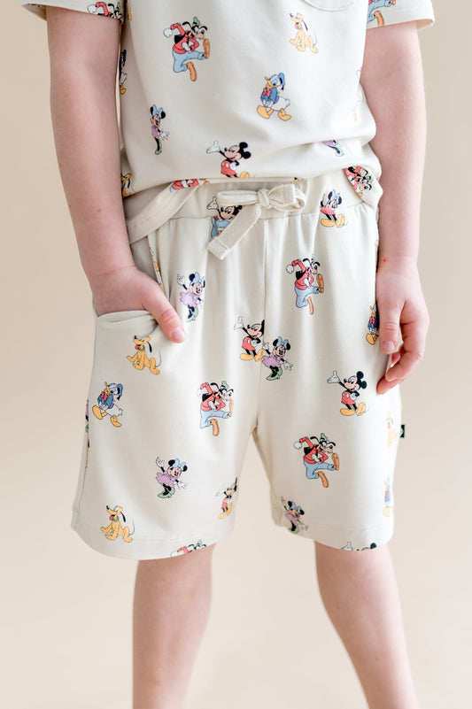 Kyte Baby Drawstring Short in Mickey Mouse and Friends