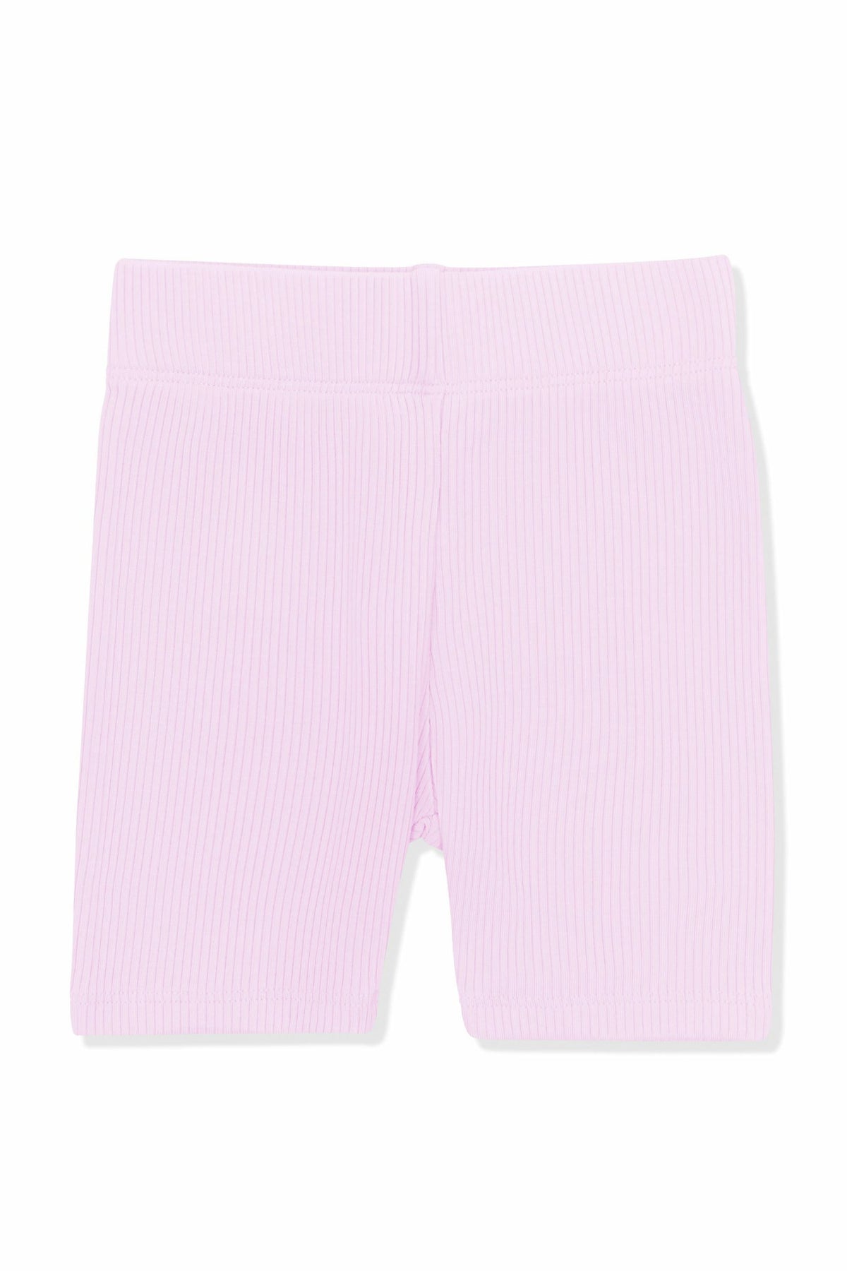 Kyte Baby Ribbed Toddler Biker Shorts in Thistle