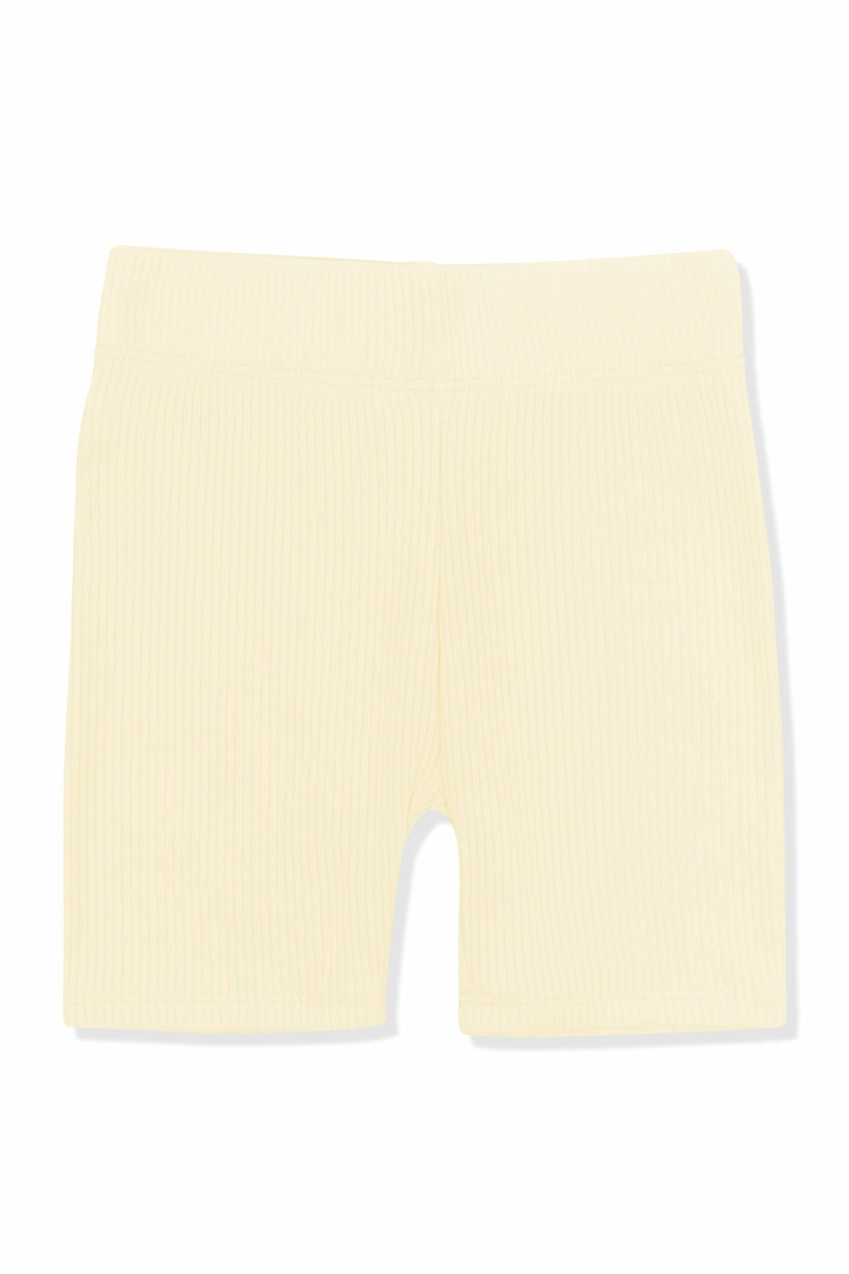 Kyte Baby Ribbed Toddler Biker Shorts in Chamomile