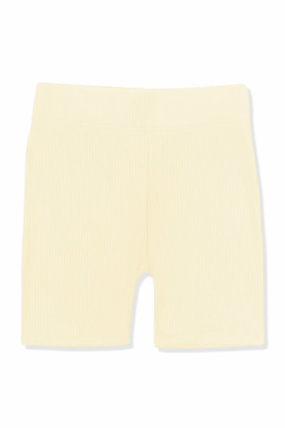 Kyte Baby Ribbed Toddler Biker Shorts in Chamomile