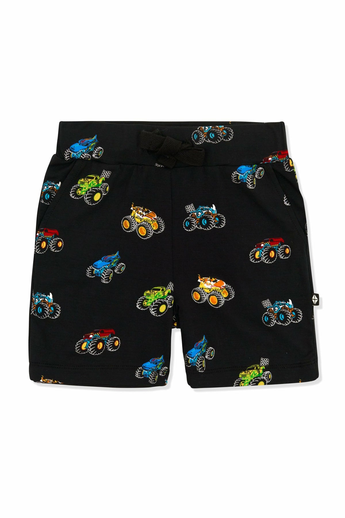 Kyte Baby Drawstring Short in Monster Truck